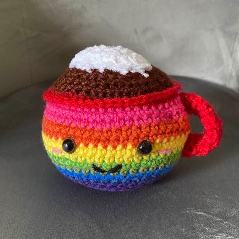 SALE !Handmade crochet mug
